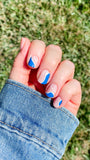 24 pcs Tangled Up In Blue Press-On Nails