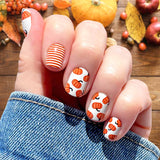 24 pcs Pumpkin Patch Press-On Nails