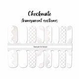 Checkmate Nail Wraps 100% Nail Polish Stickers Nail Strips