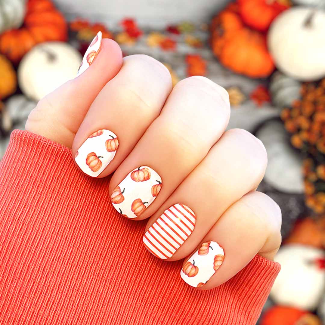 pumpkin nails design
