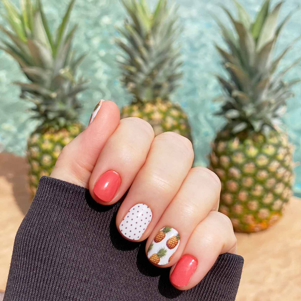 Amazon.com: 12 Sheets Summer Nail Art Stickers Fruit Nail Decals Watermelon  Pineapple Coconut Design Water Transfer Nail Decals Heart Beach Sea Coconut  Tree Summer Nail Accessories for Women Girls DIY Manicure :