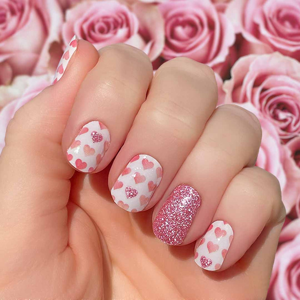 Romantic Rose Pattern Nail Art